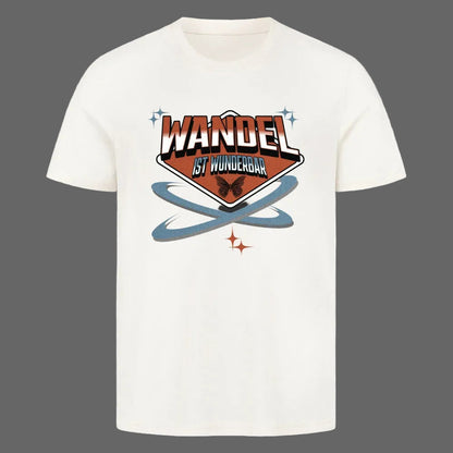 HigherBlanks Premium T-Shirt in Natural Raw mit „WandelWunderbar“-TORIPROS