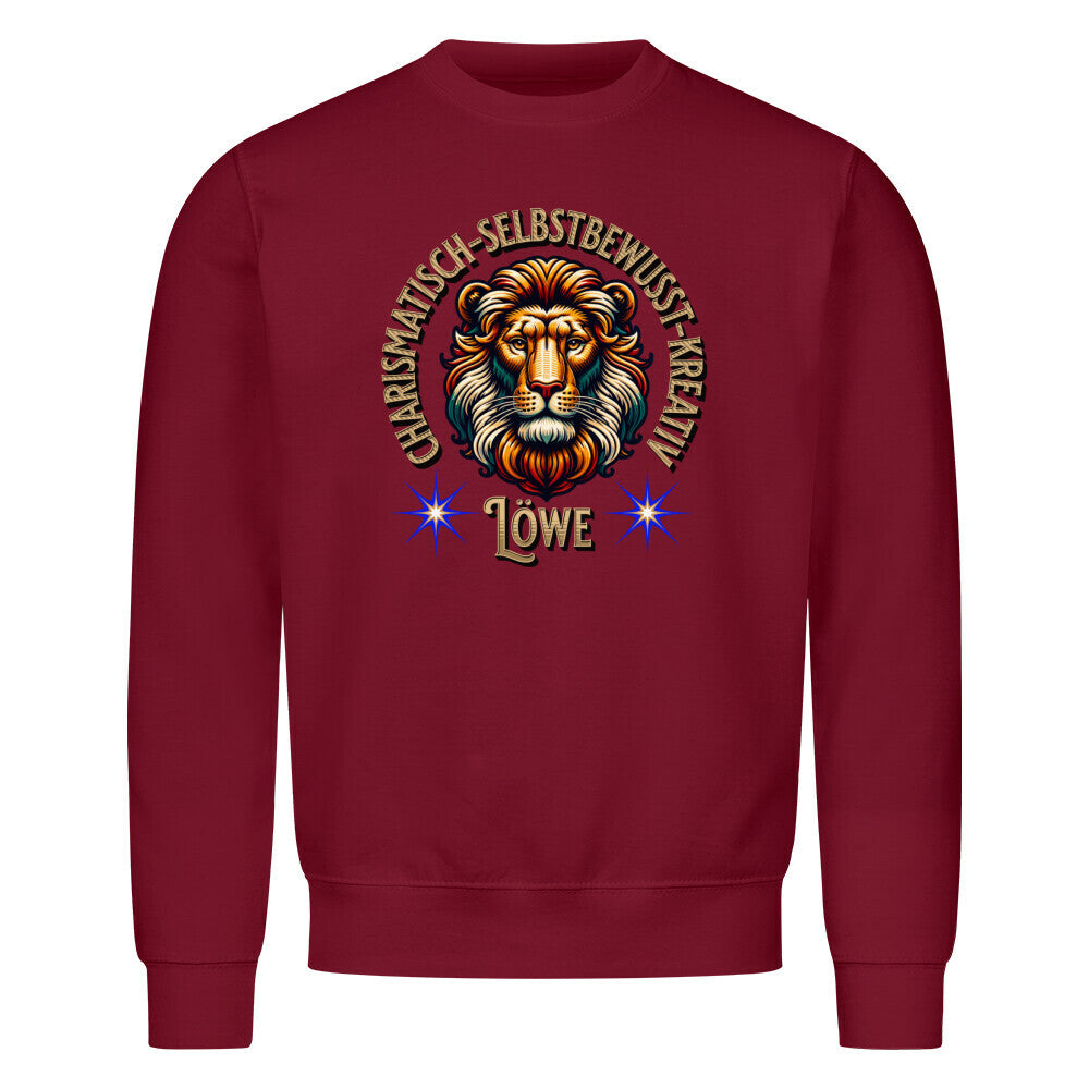 Löwe Sternzeichen /  Classic Sweatshirt-Bordeauxe-Toripros
