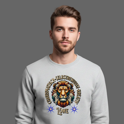 Löwe Sternzeichen /  Classic Sweatshirt-Grau-Toripros