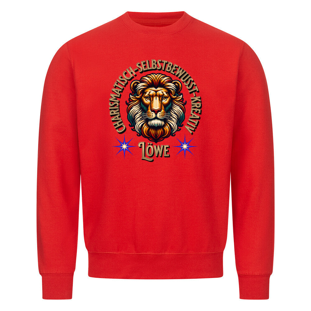 Löwe Sternzeichen /  Classic Sweatshirt-Rot-Toripros