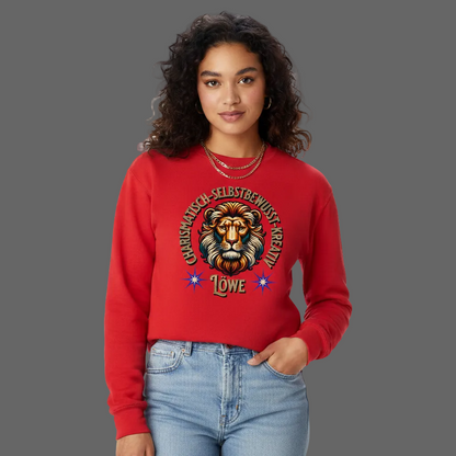 Löwe Sternzeichen /  Classic Sweatshirt-Rot-Toripros