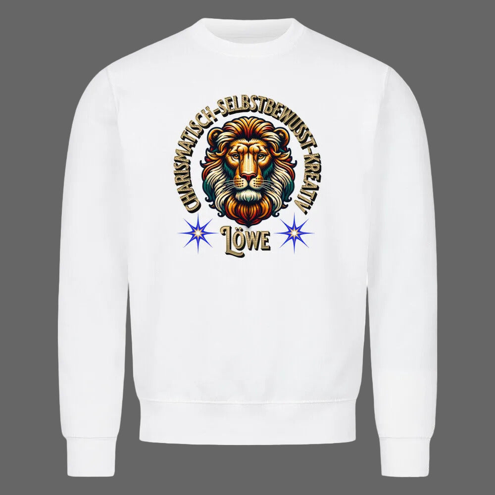 Löwe Sternzeichen /  Classic Sweatshirt-weiss-Toripros