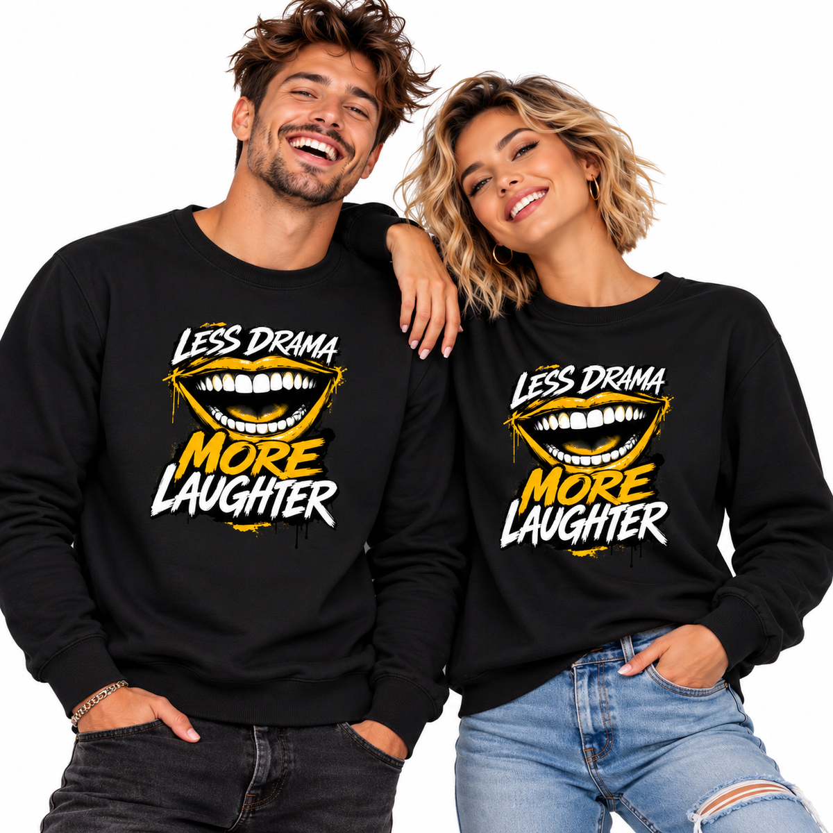 Classic Sweatshirt / LAUGH MORE