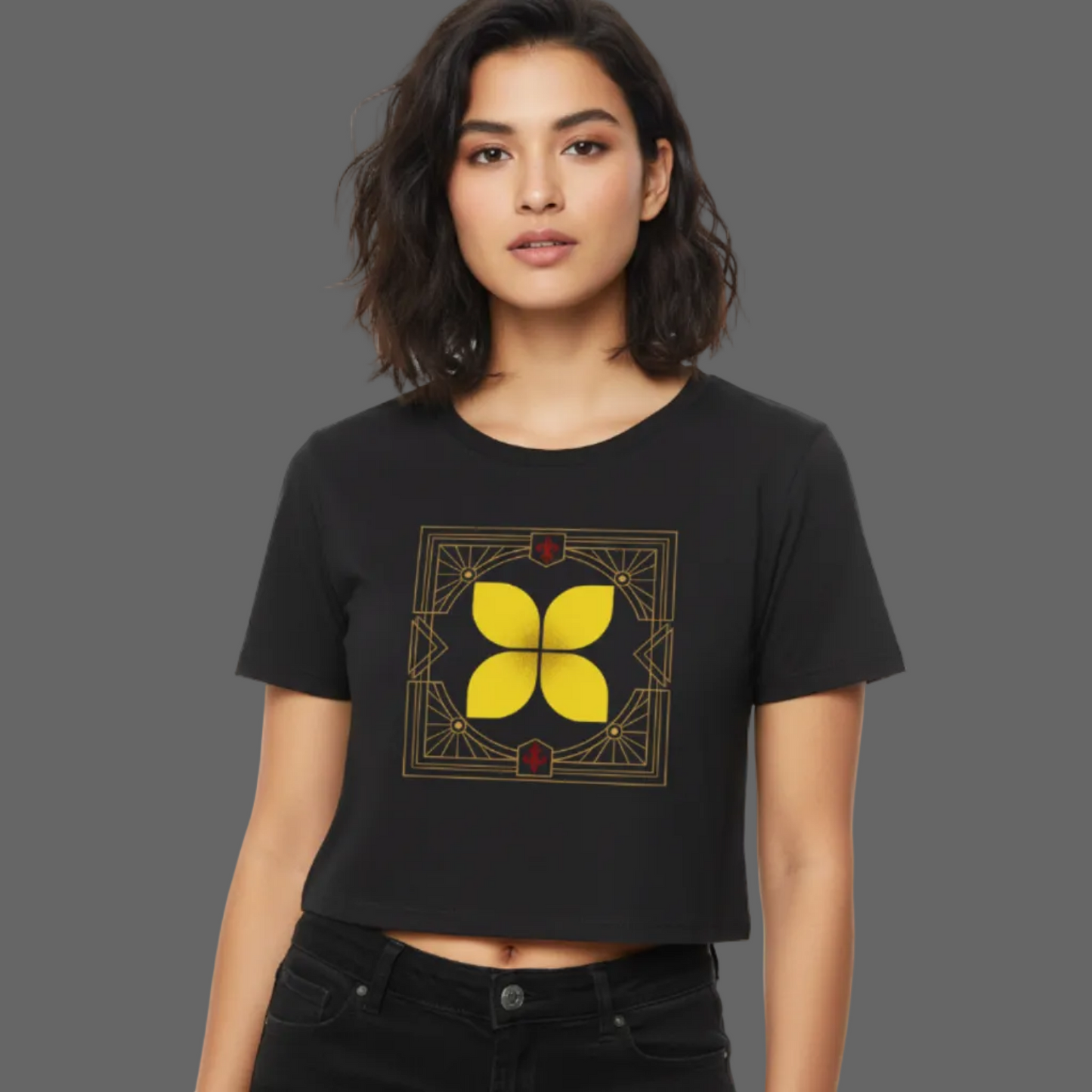Ladies Cropped Tee/ Eckige Eleganz