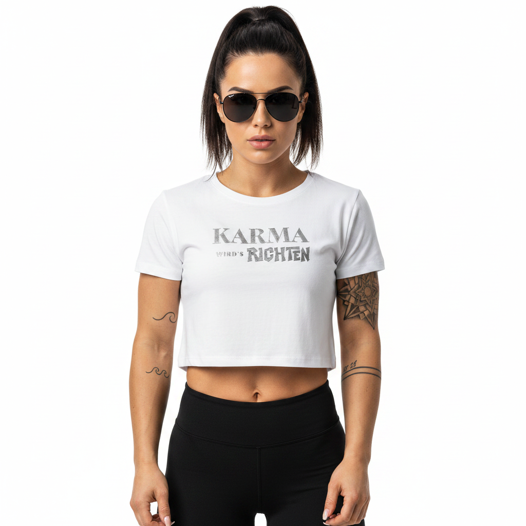 Ladies Cropped Tee/KARMA