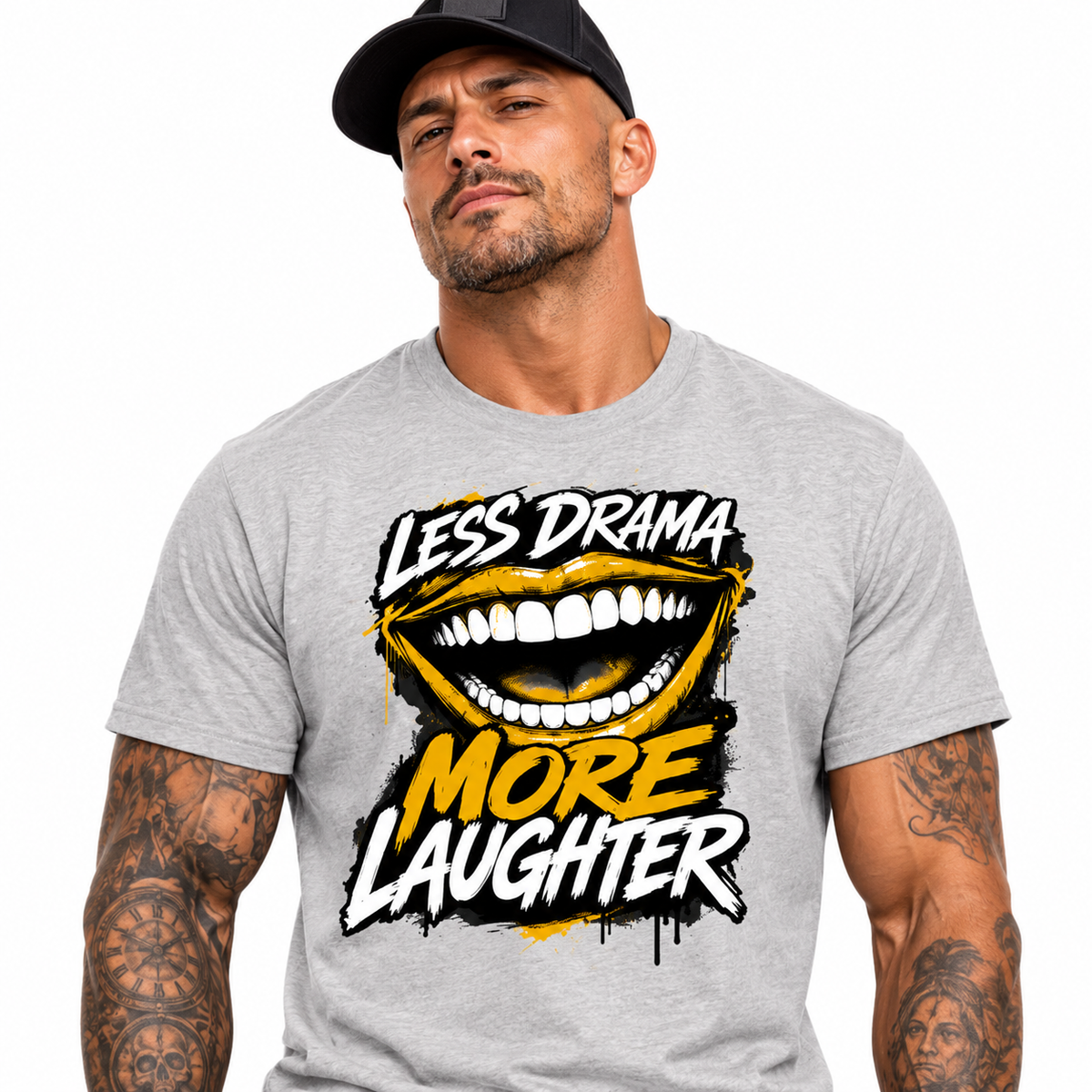 HigherBlanks Premium T-Shirt / LAUGH MORE