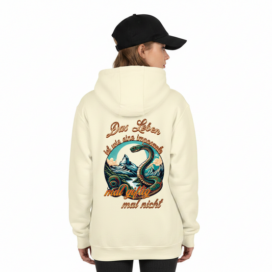 Premium Hoodie / Das LEBEN-mal giftig, mal nicht- beige