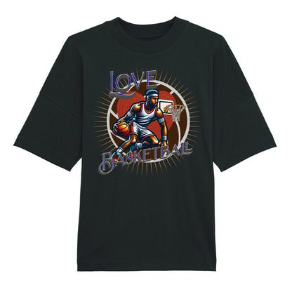 Premium Organic Oversize Blast / Basketball-Love:  schwarz