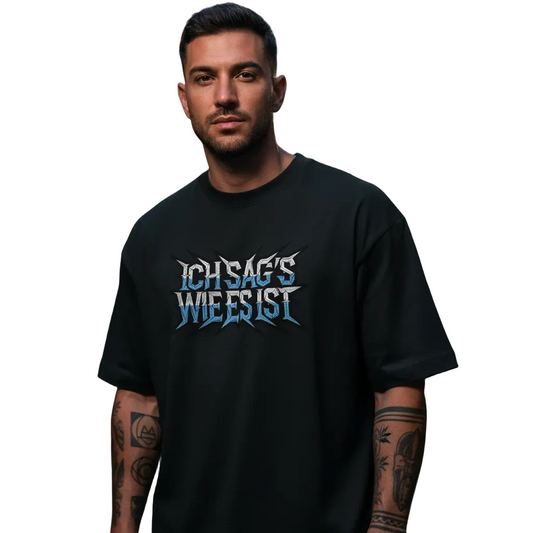 Premium Organic Oversize Blast / ICH SAG’S WIE ES IST-TOIPROS-schwarz