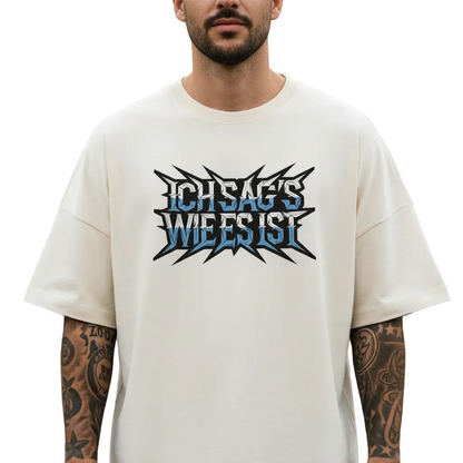 Premium Organic Oversize Blast / ICH SAG’S WIE ES IST- beige-TOIPROS