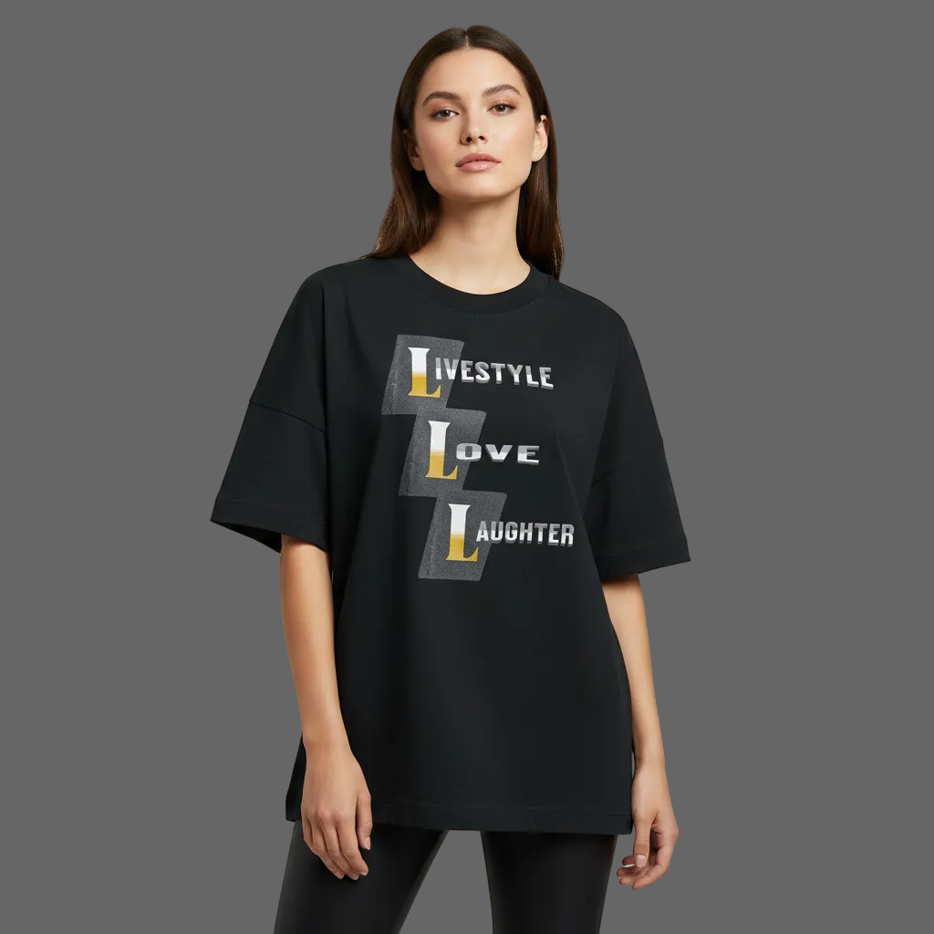 Premium Organic Oversize Blast / LiLoLa-Schwarz-TORIPOS