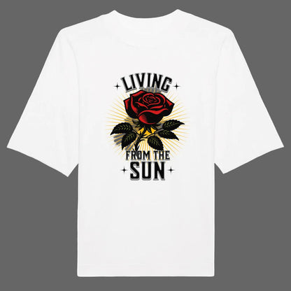 Premium Organic Oversize Blast/ Living from the SUN- weiß