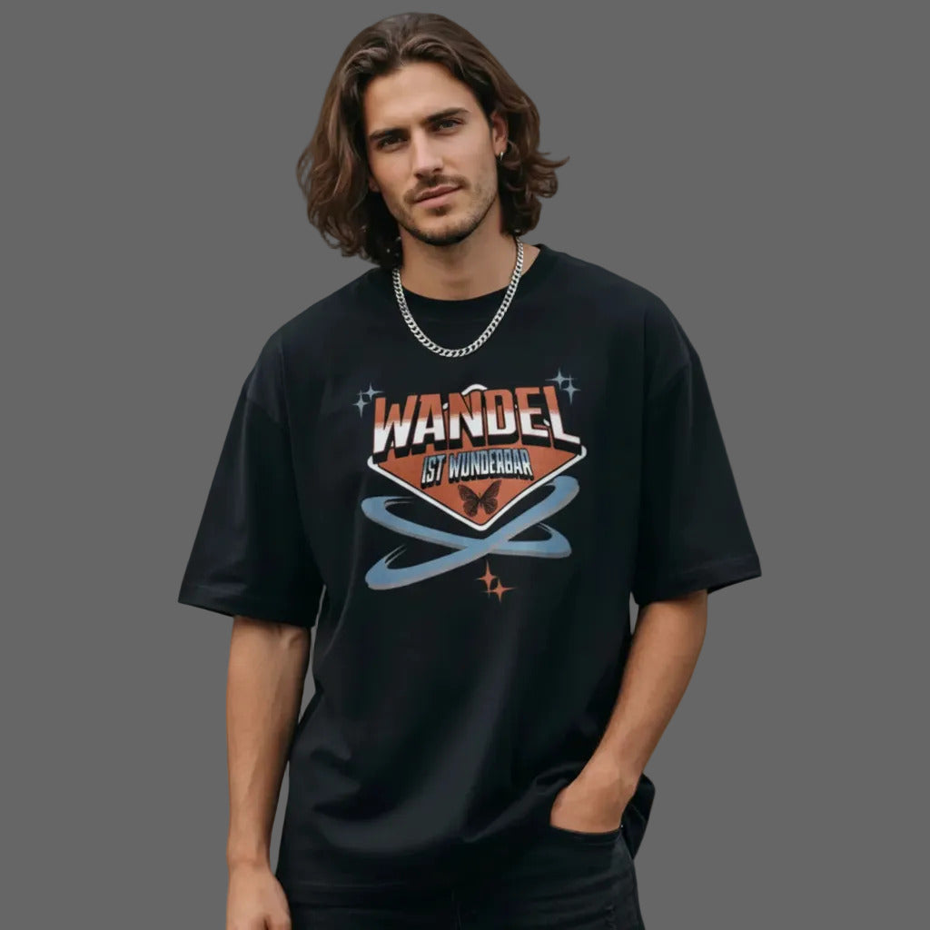 Premium Organic Oversize Blast in schwarz mit „WandelWunderbar“-TORIPROS