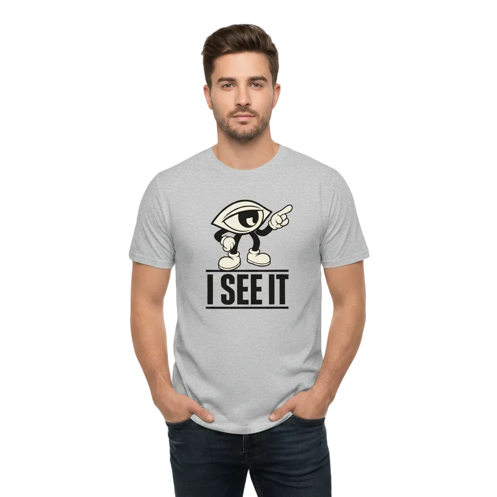 Premium Organic Shirt / I SEE IT heather grey-Toripros