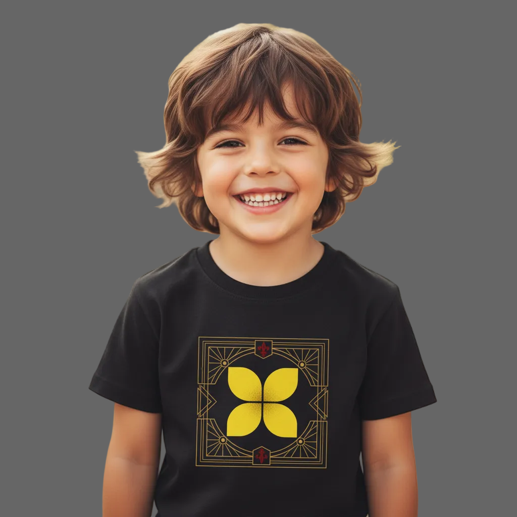 Premium Organic Shirt Kids/ Eckige Eleganz