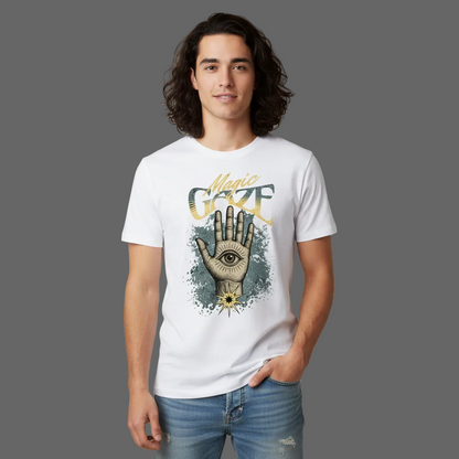 Premium Organic Shirt / Magic Gaze- weiß
