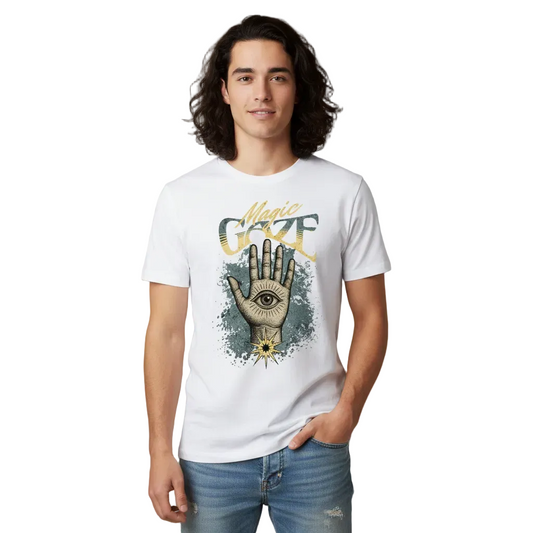 Premium Organic Shirt / Magic Gaze- weiß
