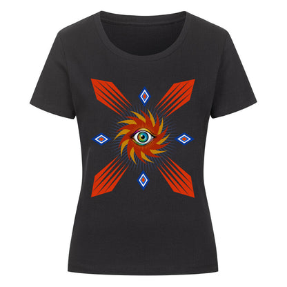 Premium Organic Shirt Women / Auge im STURM, Phase der Ruhe-Schwarz-TORIPROS