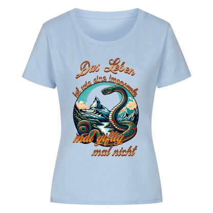 Premium Organic Shirt Women / Das LEBEN-mal giftig, mal nicht-Blue