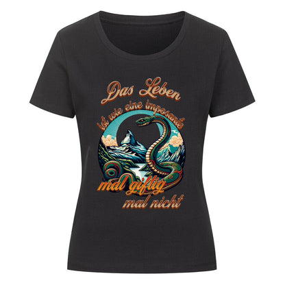 Premium Organic Shirt Women / Das LEBEN-mal giftig, mal nicht-Schwarz