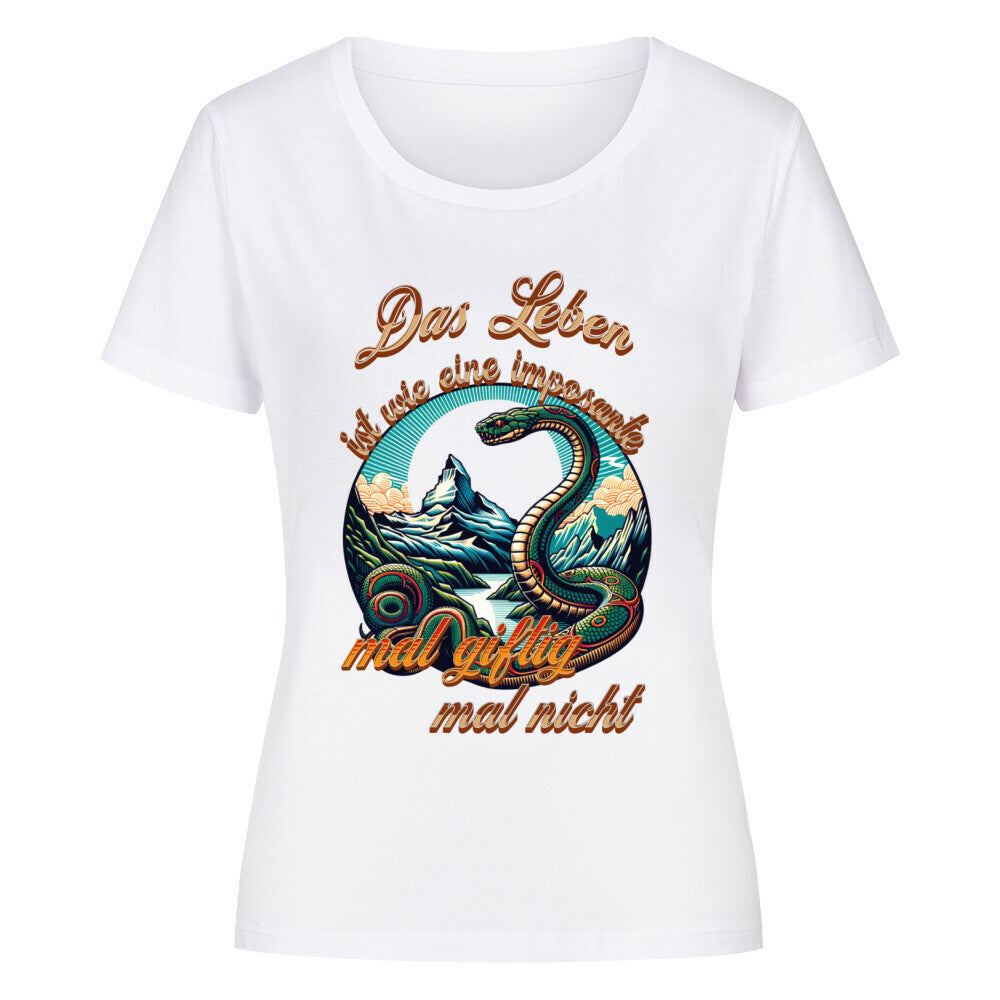 Premium Organic Shirt Women / Das LEBEN-mal giftig, mal nicht-Weiss