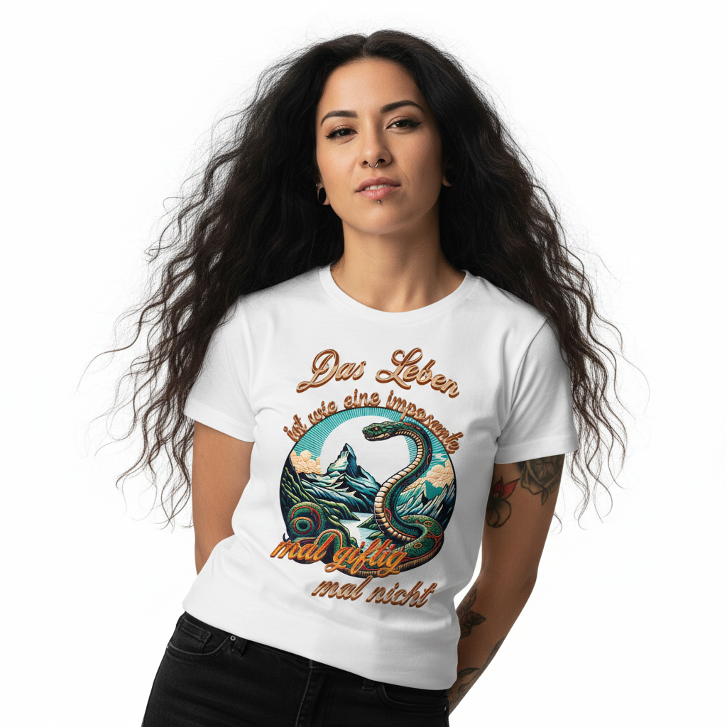 Premium Organic Shirt Women / Das LEBEN-mal giftig, mal nicht-Weiss