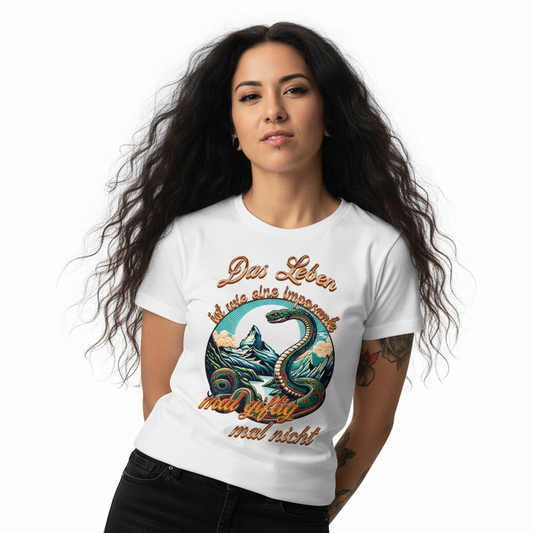 Premium Organic Shirt Women / Das LEBEN-mal giftig, mal nicht-Weiss