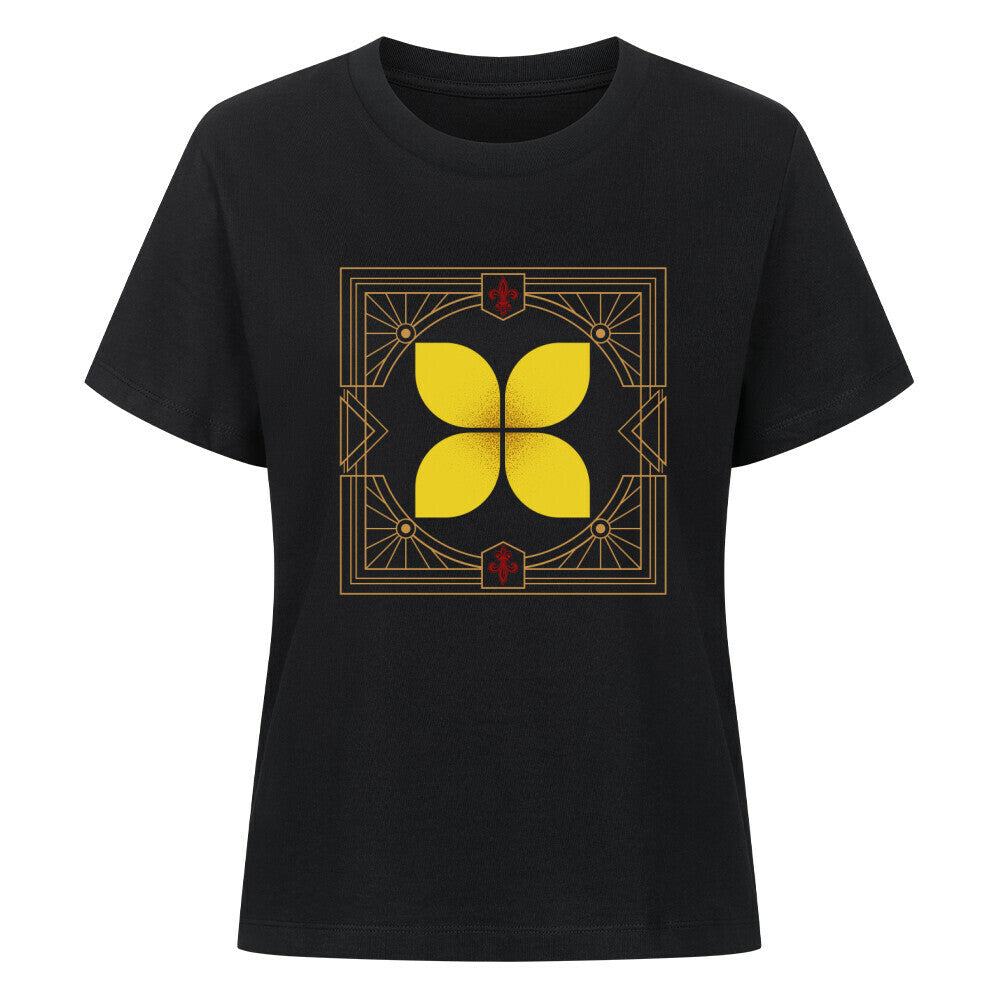 Premium Organic Shirt Women/ Eckige Eleganz-Schwarz-TORIPROS