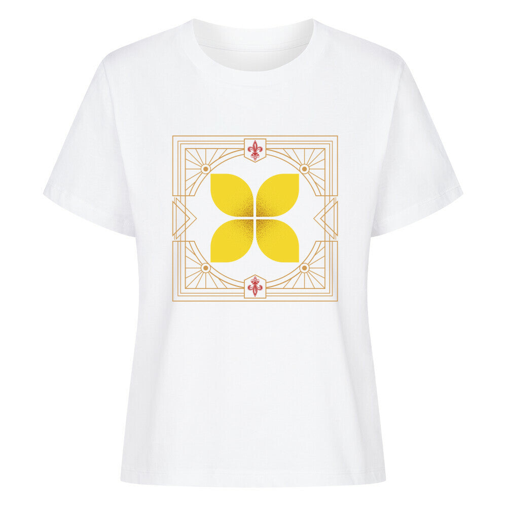 Premium Organic Shirt Women/ Eckige Eleganz-Weiss-TORIPROS