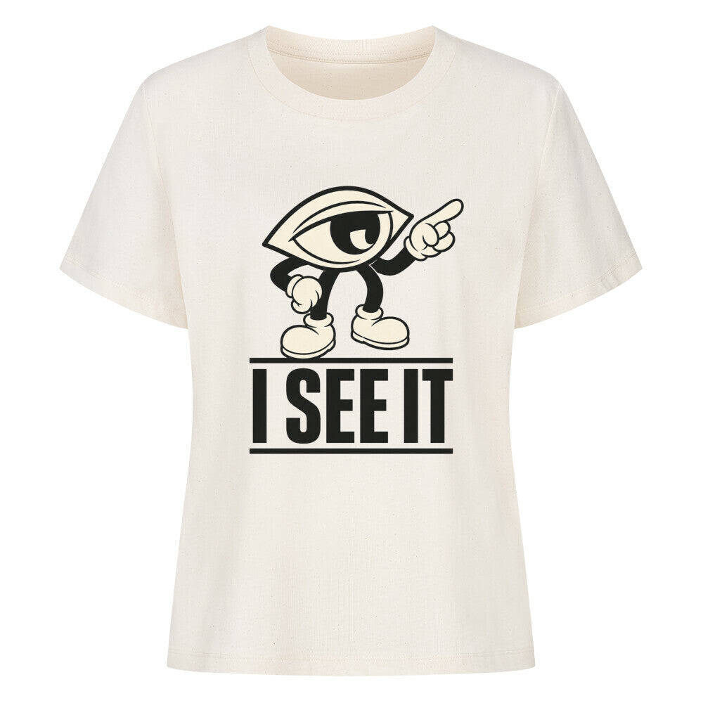 Premium Organic Shirt Women / I SEE IT-Image for color: natural