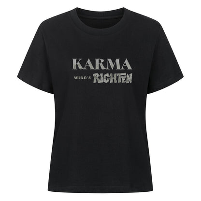 Premium Organic Shirt Women/KARMA-Image for color: schwarz