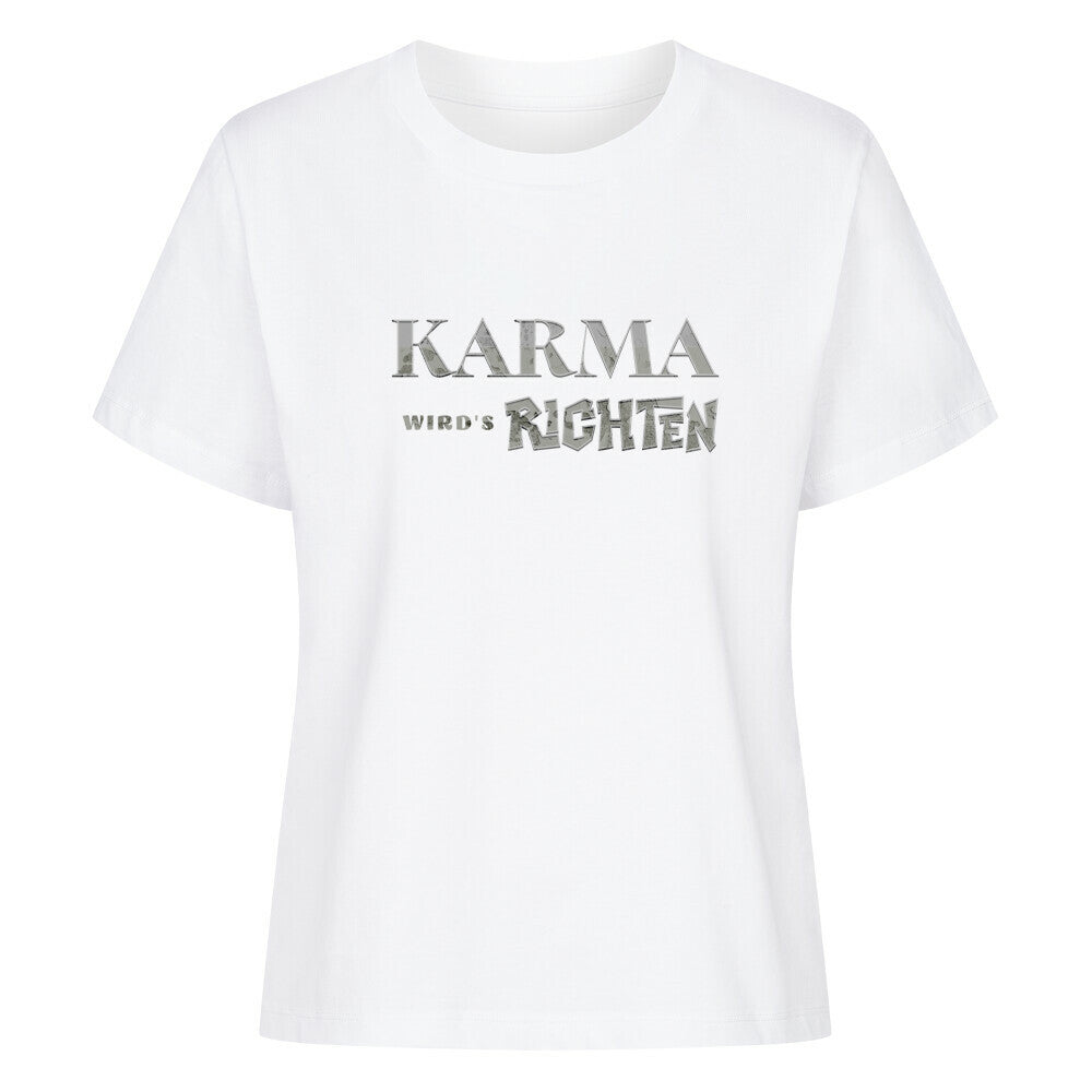 Premium Organic Shirt Women/KARMA-Image for color: weiß
