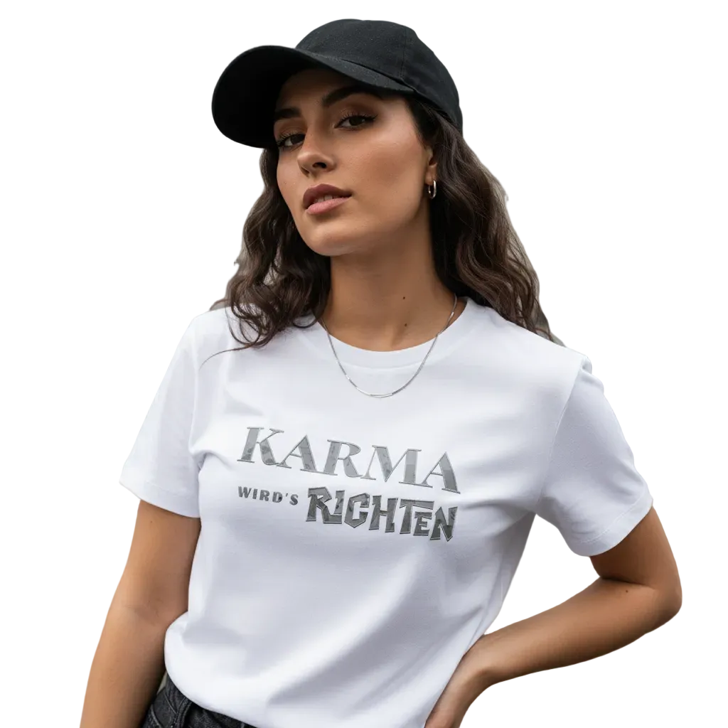 Premium Organic Shirt Women/KARMA-Image for color: weiß
