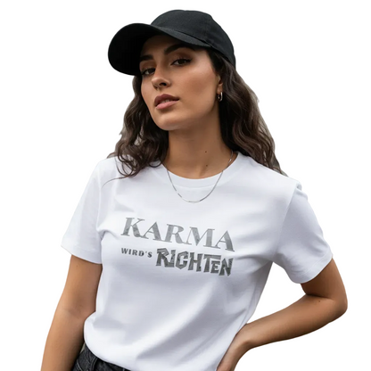 Premium Organic Shirt Women/KARMA-Image for color: weiß