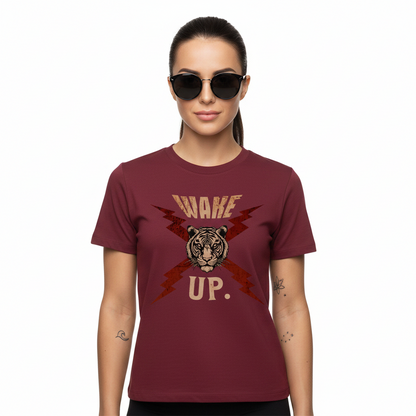 Premium Organic Shirt Women / WAKE UP.