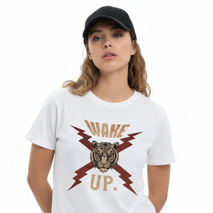 Premium Organic Shirt Women / WAKE UP.