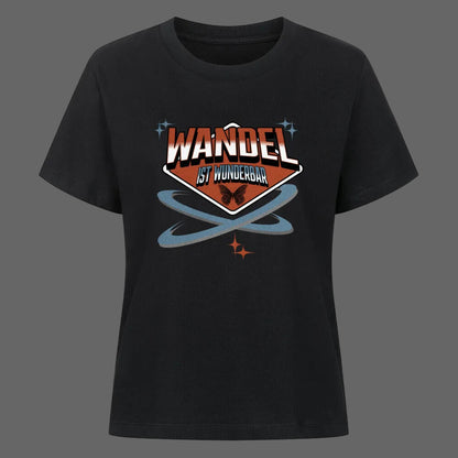 Premium Organic Shirt Women in Schwarz mit „WandelWunderbar“-TORIPROS