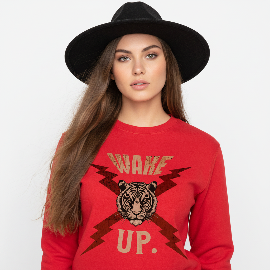 Premium Organic Sweatshirt / WAKE UP.