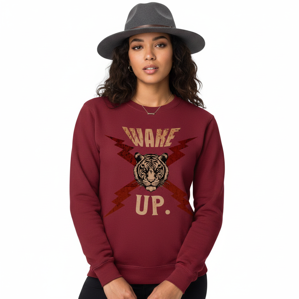 Premium Organic Sweatshirt / WAKE UP.