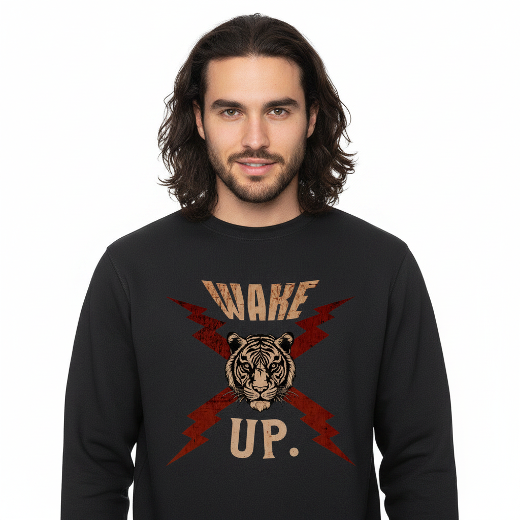 Premium Organic Sweatshirt / WAKE UP.