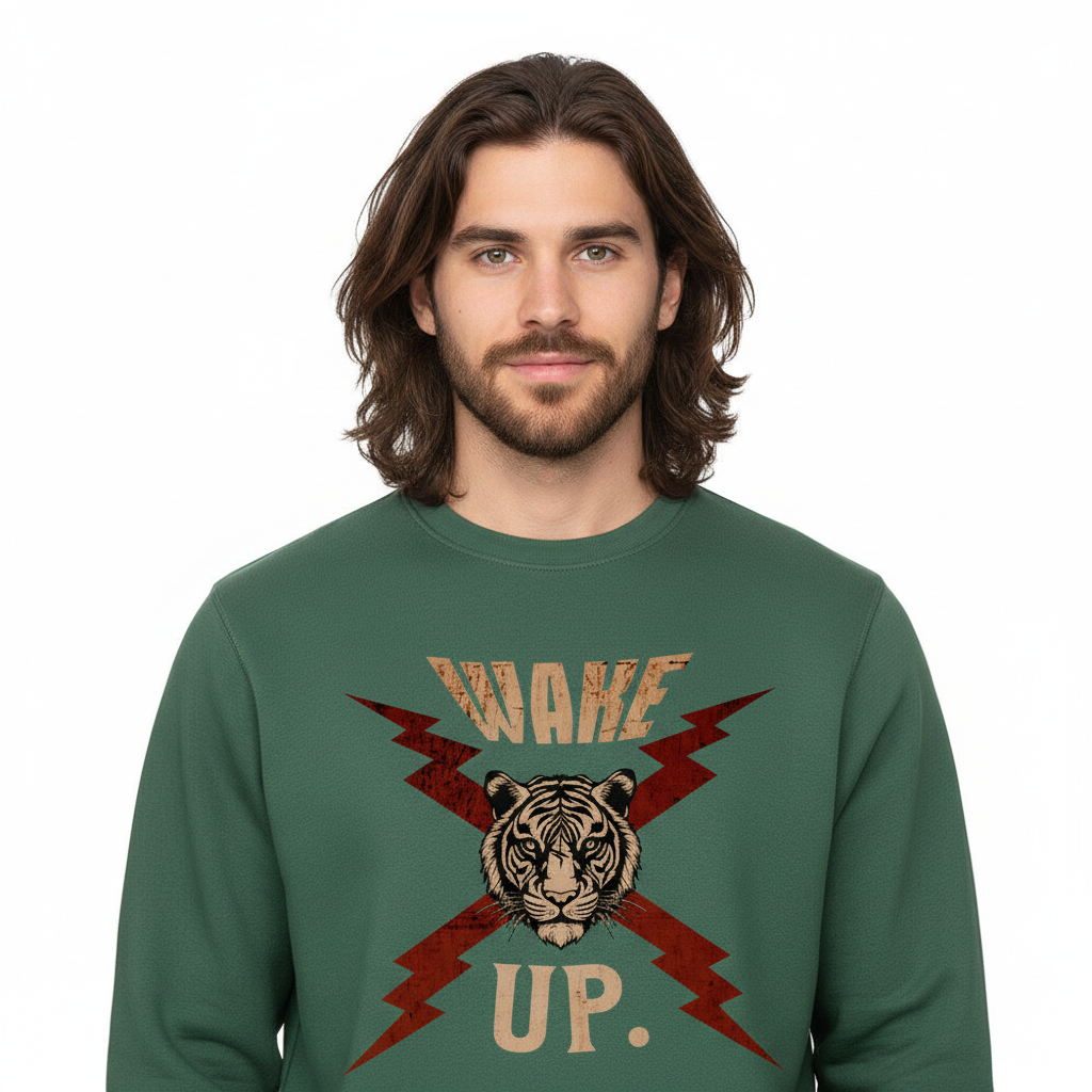 Premium Organic Sweatshirt / WAKE UP.