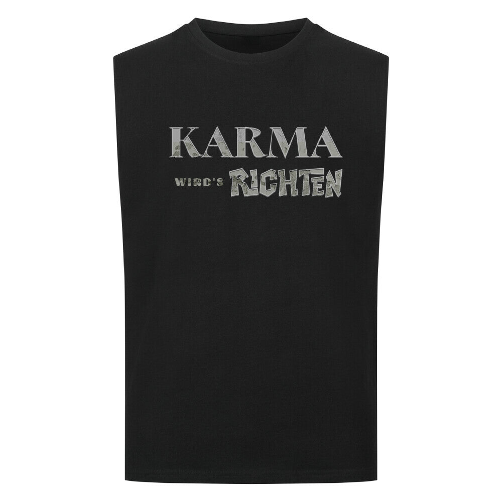 Sleeveless Oversized Tee/KARMA-Image for color: schwarz