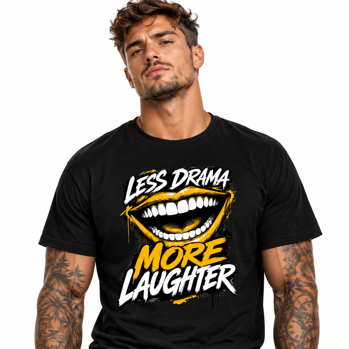 Premium Organic Shirt / LAUGH MORE
