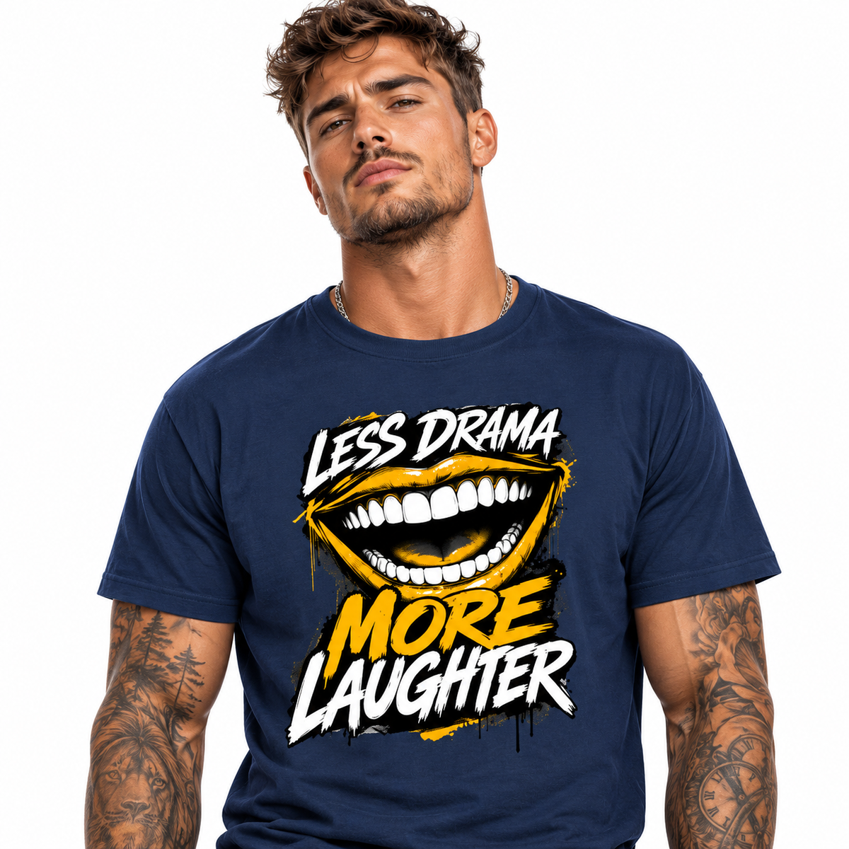 HigherBlanks Premium T-Shirt / LAUGH MORE
