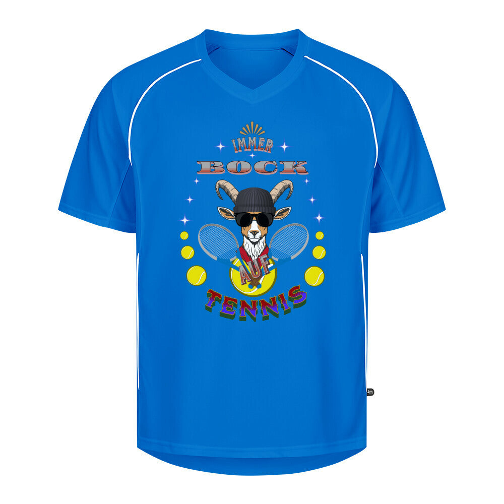 Team Trikot in Royal Blue mit „Auf TENNIS immer BOCK“-TORIPROS