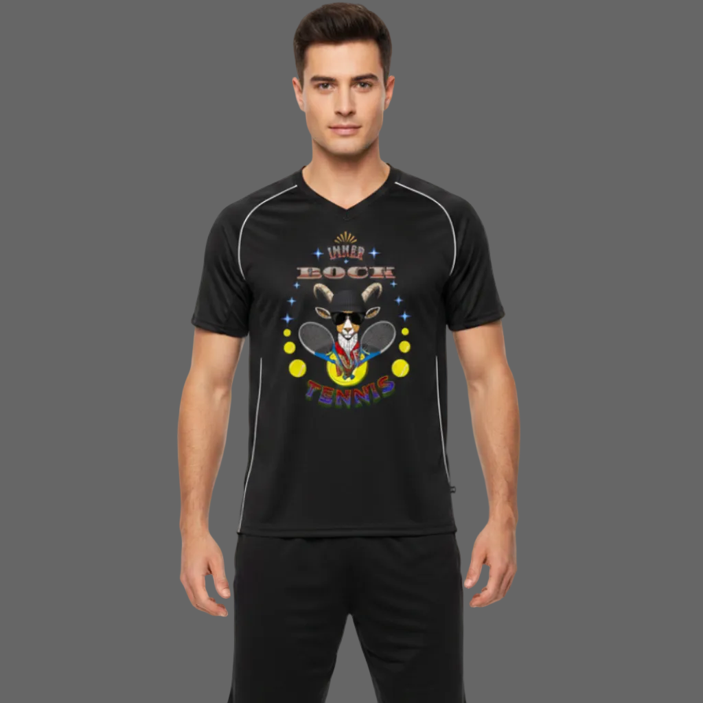 Team Trikot in Schwarz mit „Auf TENNIS immer BOCK“-TORIPROS