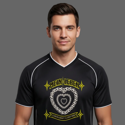  Team Trikot / Fußball mein Leben -schwarz-TORIPROS