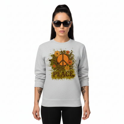 Classic Sweatshirt / Flowers PEACE