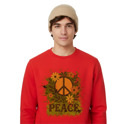 Classic Sweatshirt / Flowers PEACE