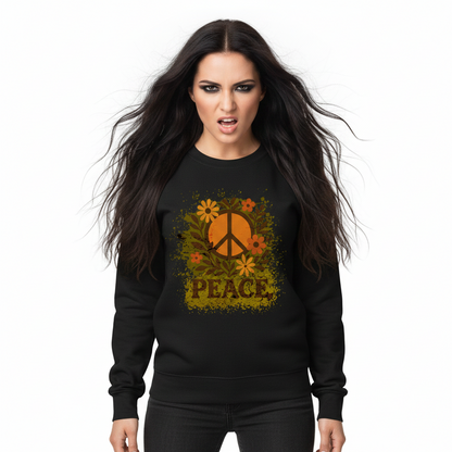 Classic Sweatshirt / Flowers PEACE